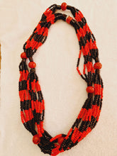 Carregar imagem no visualizador da galeria, Delogun Fio de Contas de Exu 7 voltas