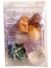 Load image into Gallery viewer, Kit Pedras 7 Chakras Brutas Grandes