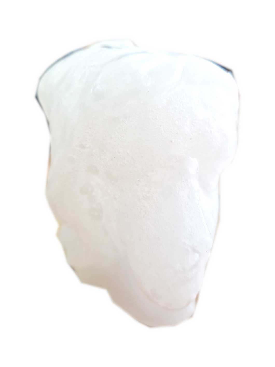 Cabeça de Cera Oca Mulher 11x10cm Branca
