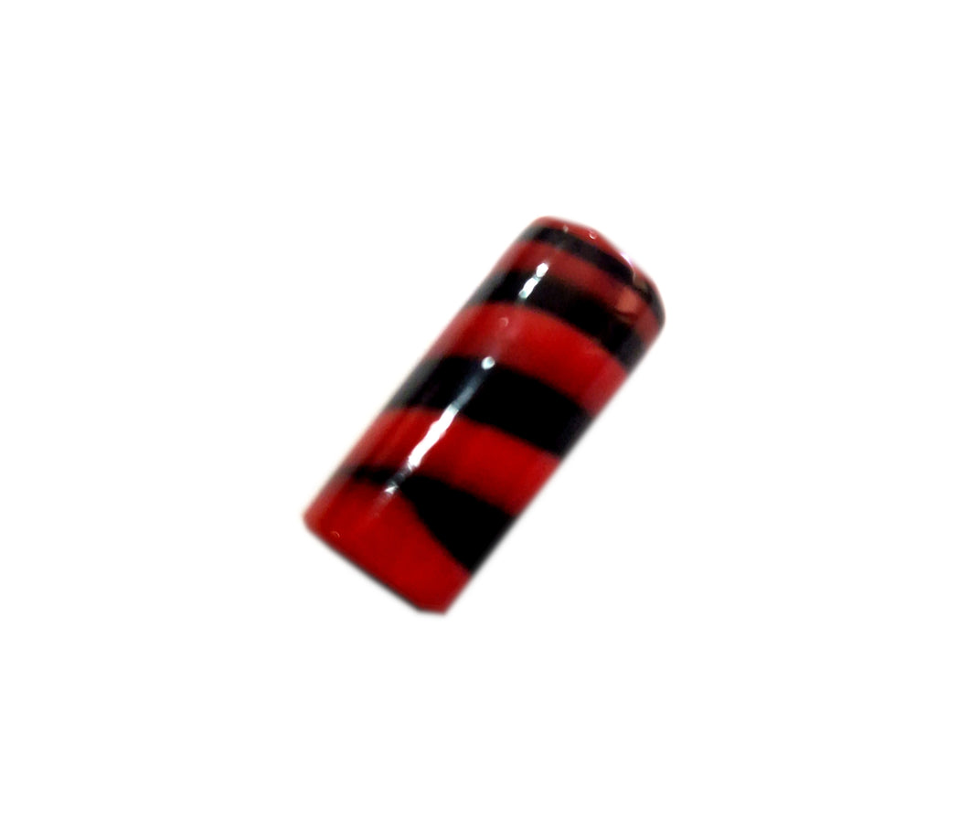 Firma Tubular Opaca Preta / Vermelha