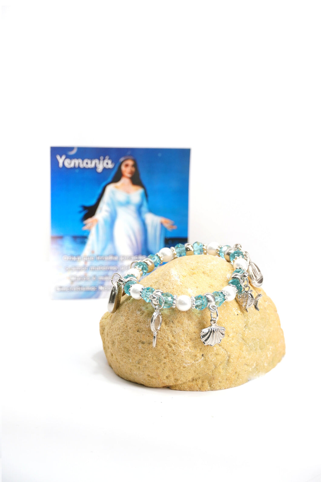 Pulseira Premium Candomblé e Umbanda: Yemanja