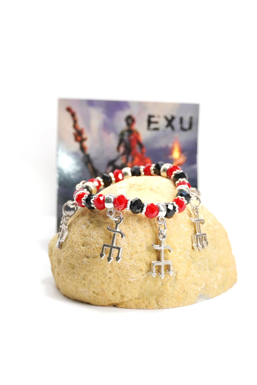 Pulseira Premium Candomblé e Umbanda: Exu