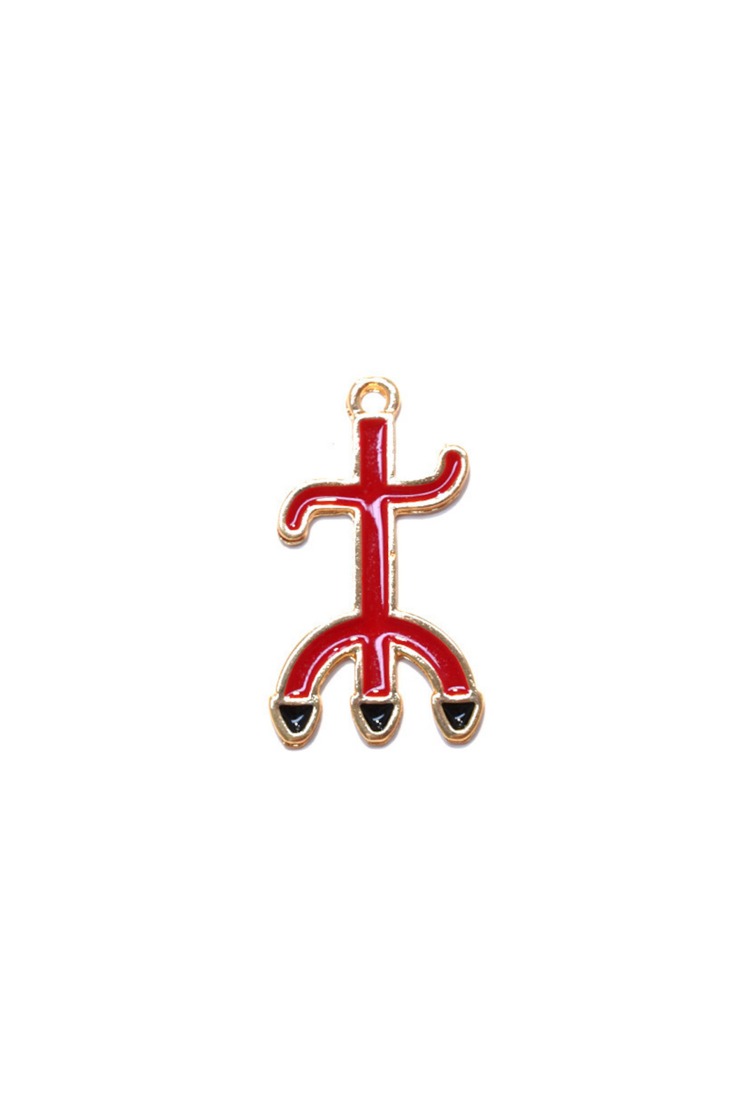 Pingente Tridente de Pombagira Vermelho Luxo