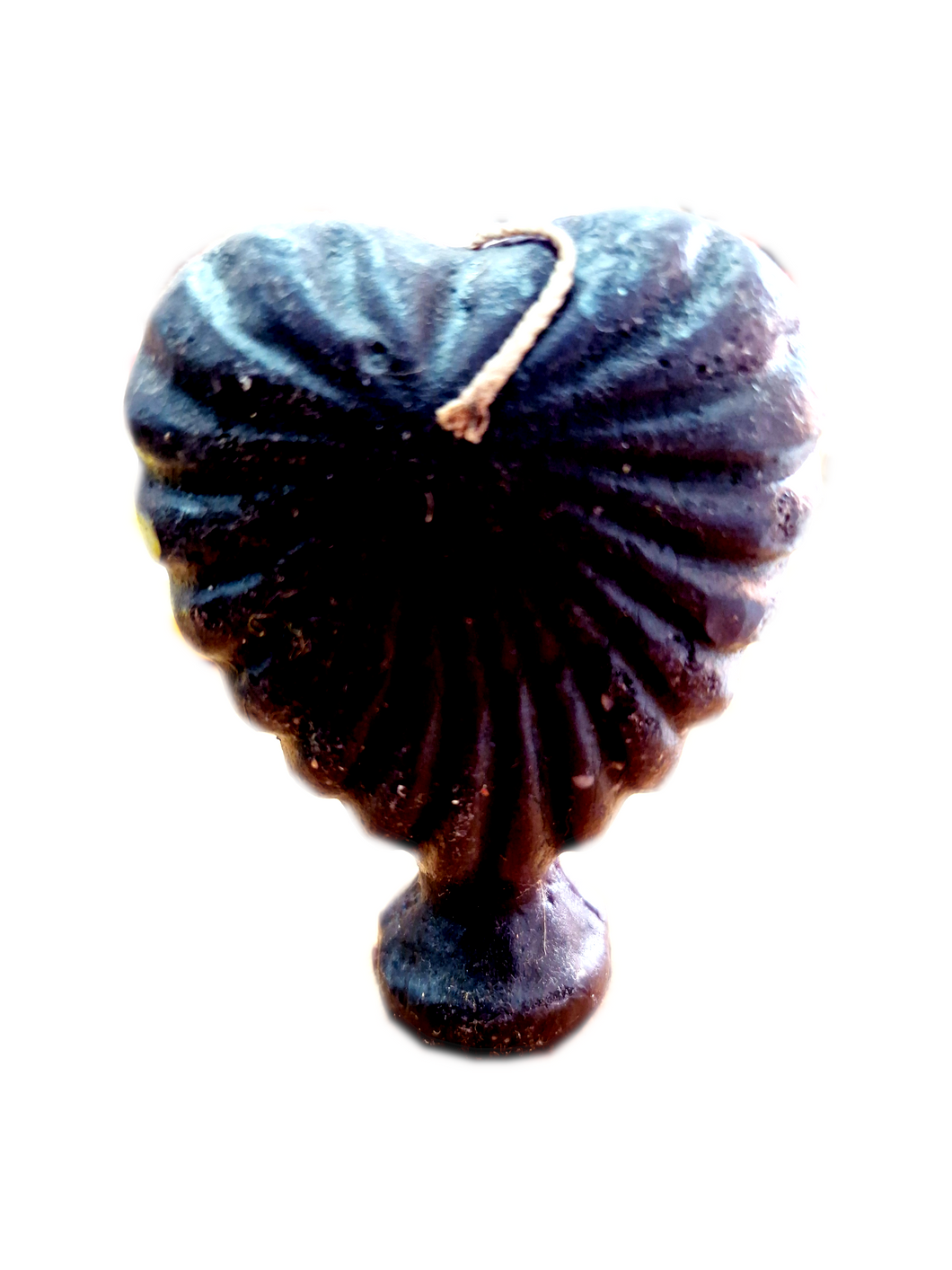 Vela Coração Preta 12cm