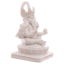 Carregar imagem no visualizador da galeria, Imagem de Hinduismo: Ganesha Branco 13,5 cm

