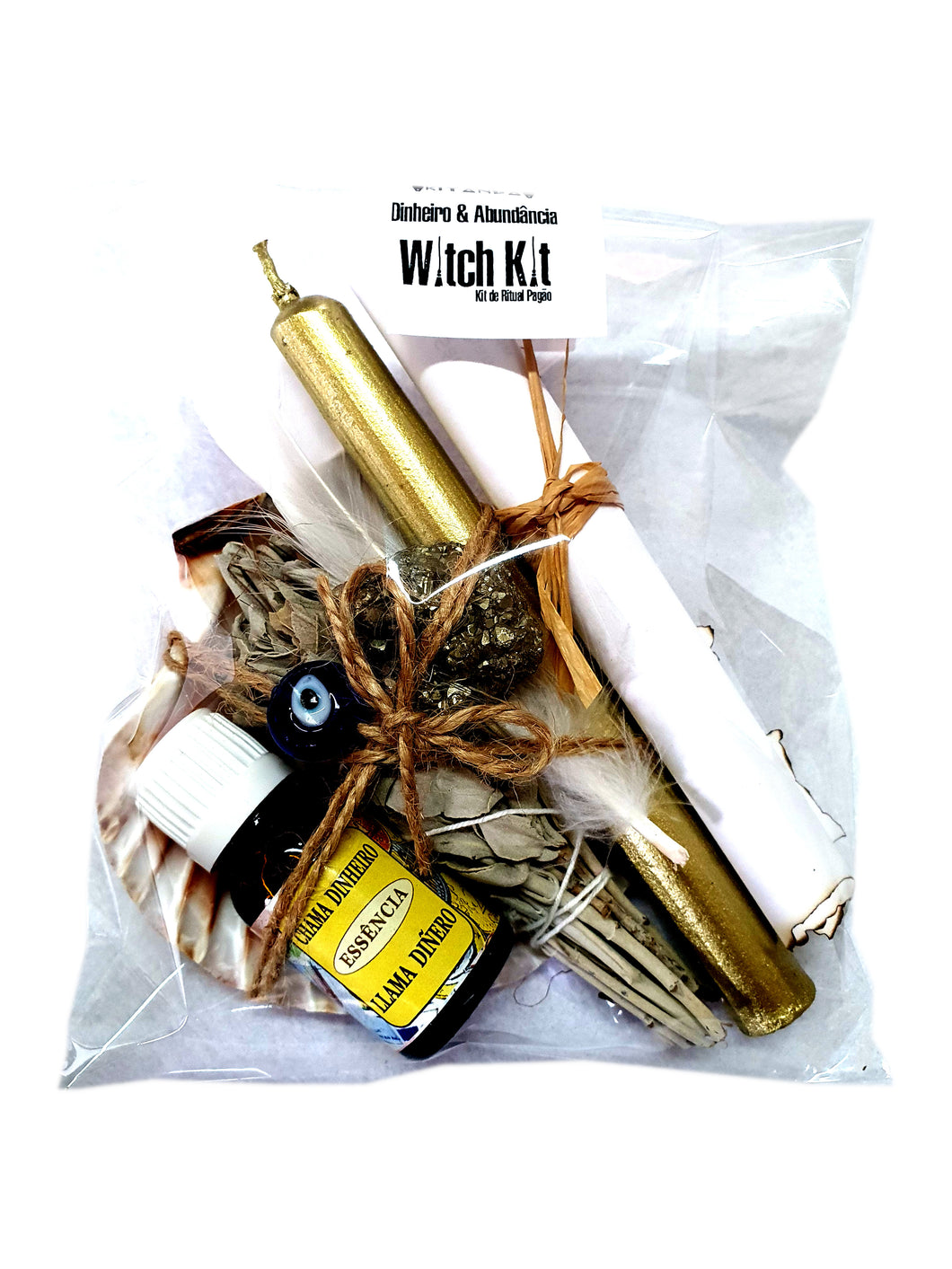 Kit de Ritual Witch Kit - Dinheiro & Abundancia com Instruções