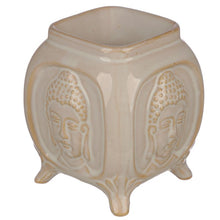 Load image into Gallery viewer, Queimador de Òleo Essencial  Cerâmica Eden - Buda Branco
