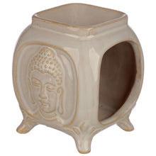Load image into Gallery viewer, Queimador de Òleo Essencial  Cerâmica Eden - Buda Branco
