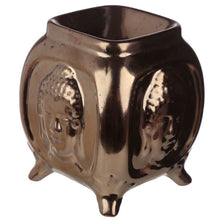 Carregar imagem no visualizador da galeria, Queimador de Òleo Essencial  Cerâmica Eden - Buda Bronze
