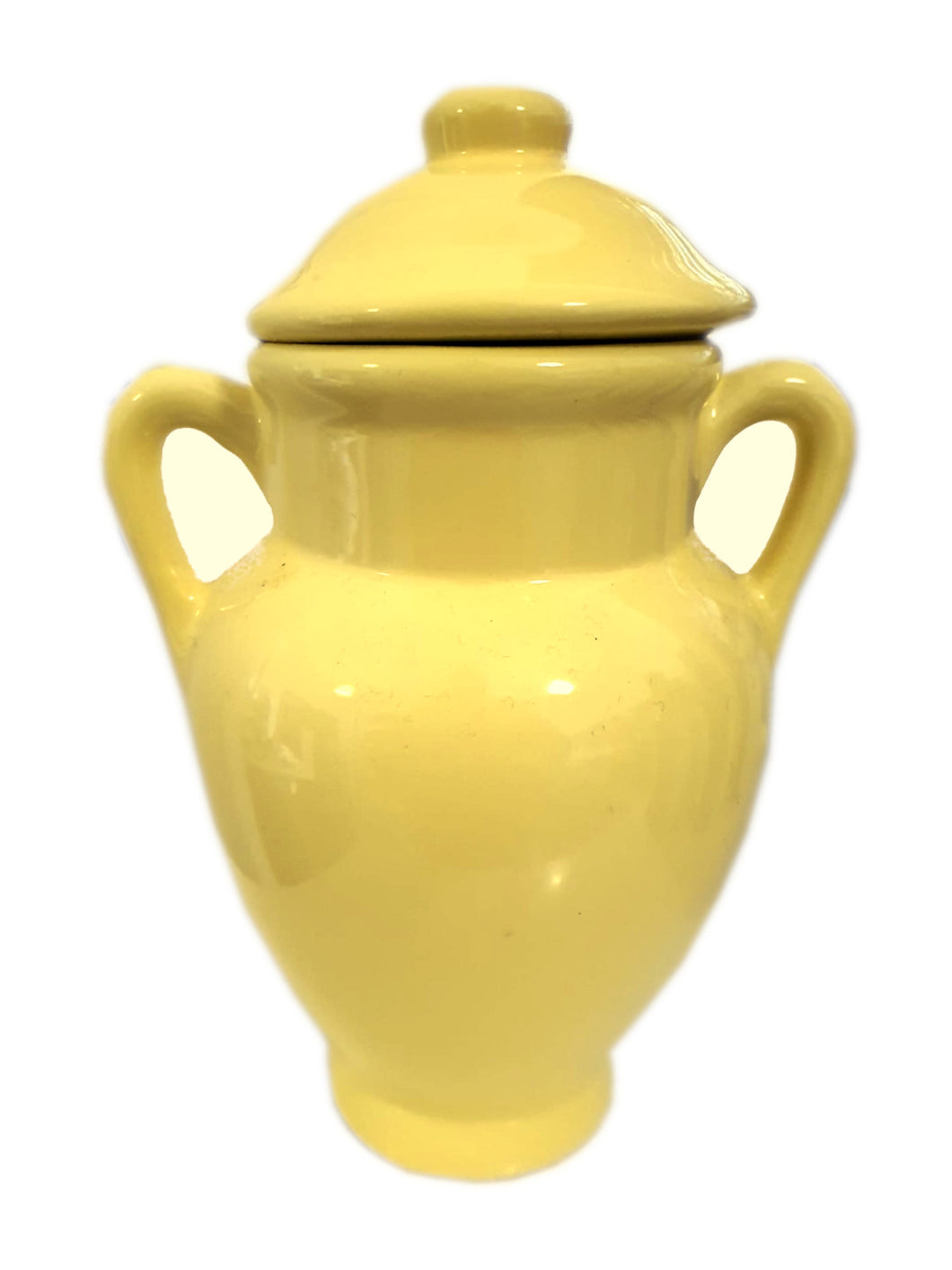 Quartinha de Loiça Com Asa 18cm Amarelo (Oxum / Obá)