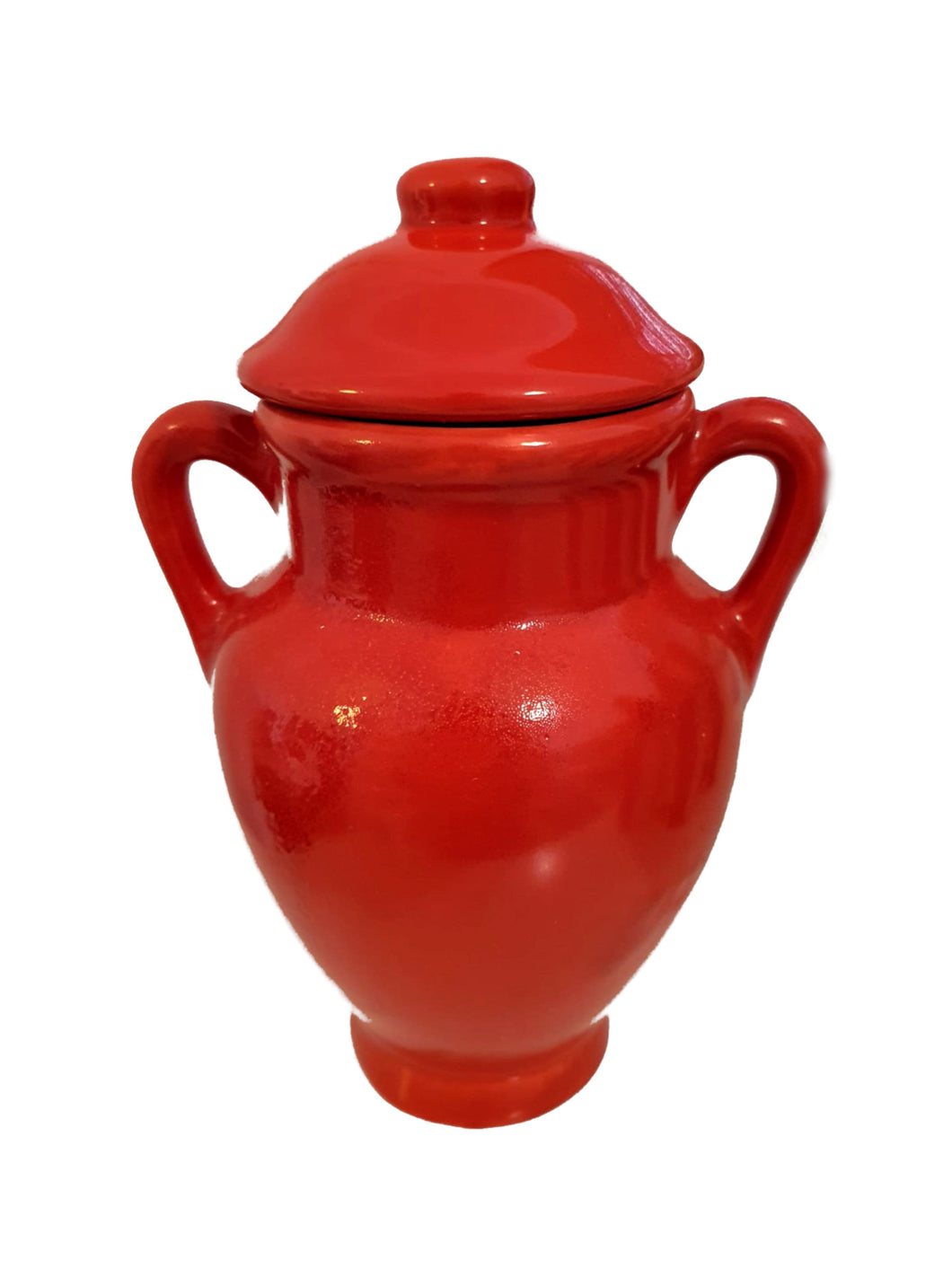 Quartinha de Loiça Com Asa 18cm Vermelho (Pombagira / Yiewá / Obá / Iansã)