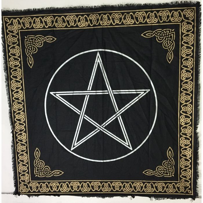 Pano de Altar / Tarot com Pentagrama  60x60cm