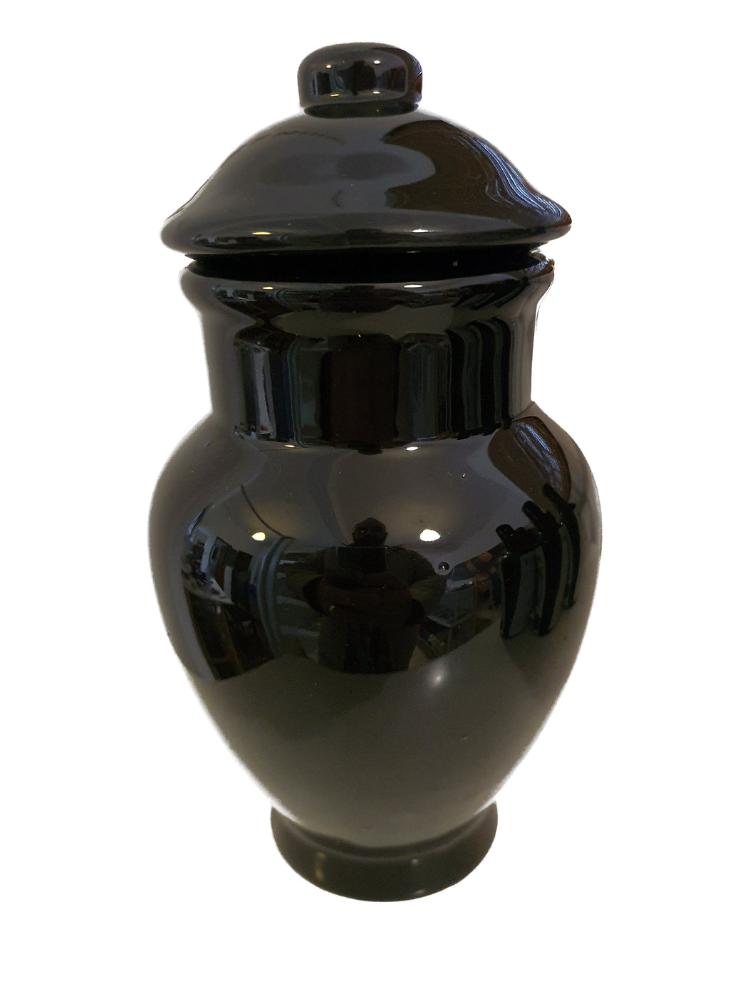 Quartinha de Loiça Sem Asa Preta 18cm (Exú / Almas)