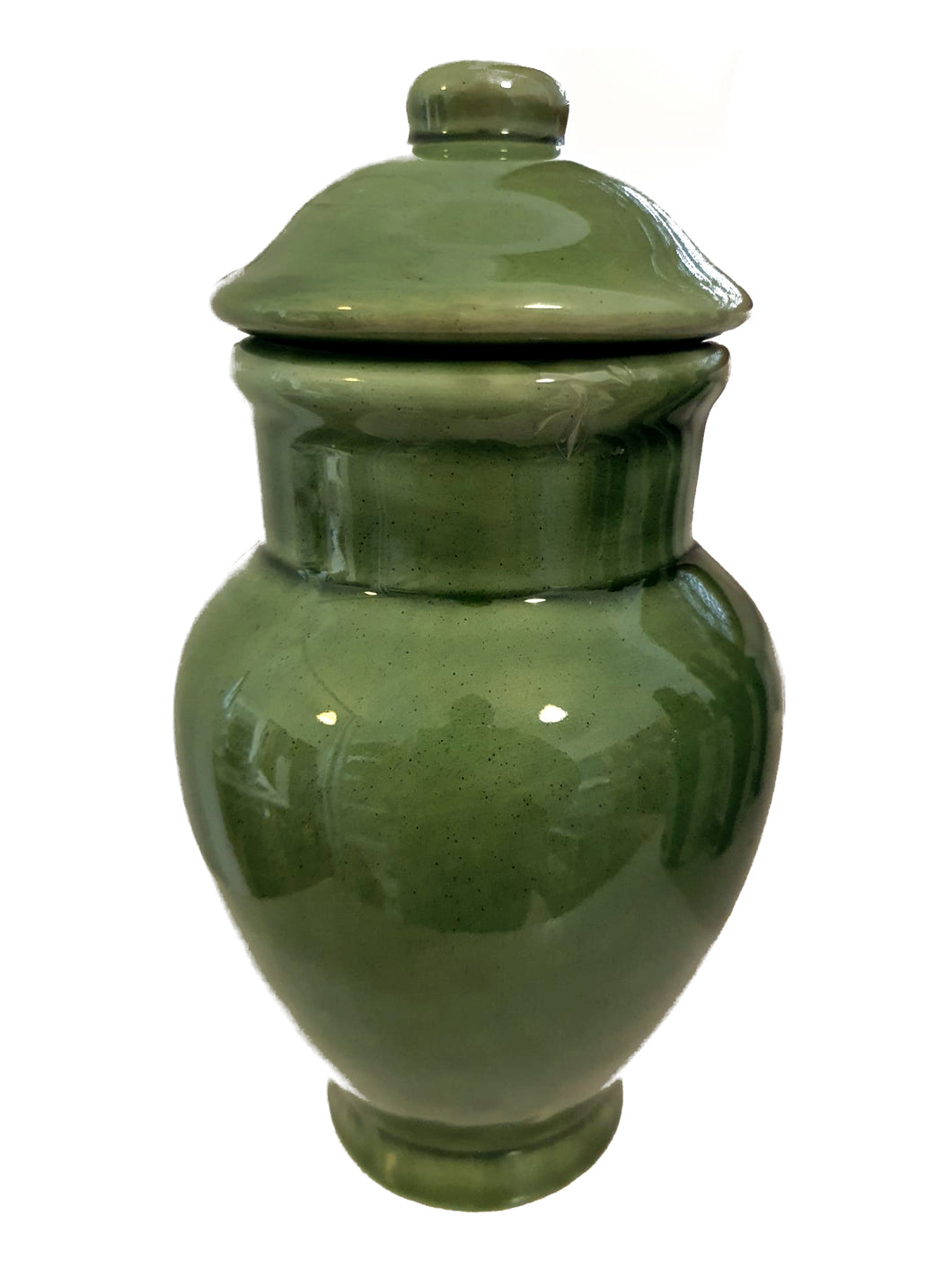 Quartinha de Loiça Sem Asa Verde 18cm (Oxossi / Ossayin / Iroko / Ogun)